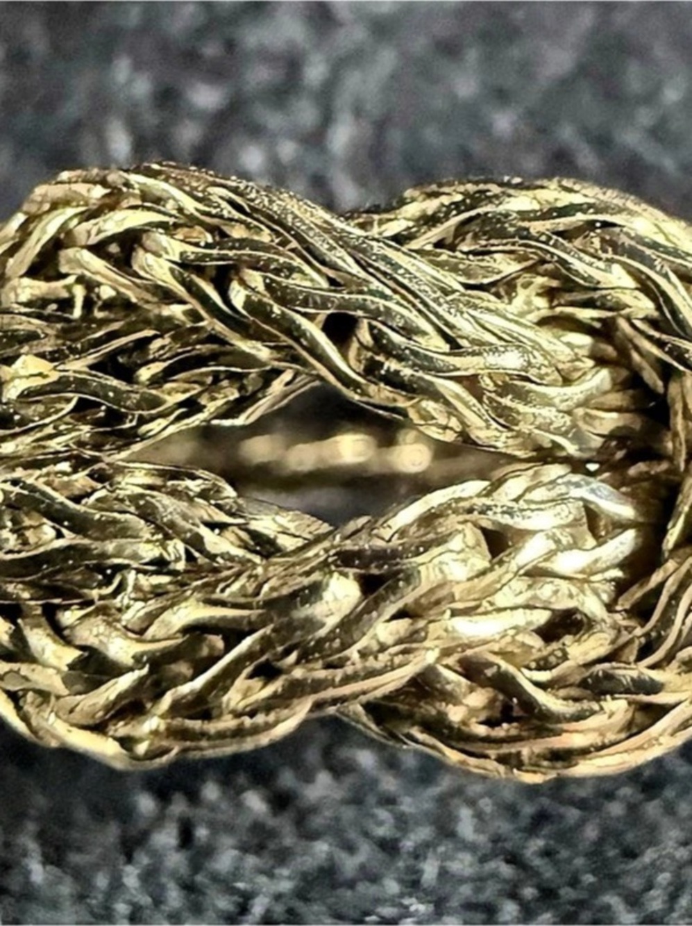 John Hardy Love Knot Ring Woven Silver-Tone Bracelet - Picture 3 of 6